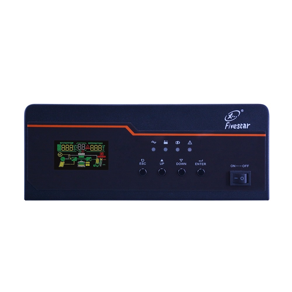 Fivestar 1200W 12V Hybrid Ups Solar Inverter PWM AL1212 With Auto sensing 220VAC/110VAC - Image 4