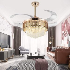 Fivestar FL034 Decorative Fancy Ceiling Fan Light with Foldable Blades