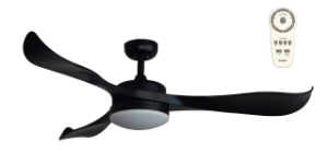 Fivestar  FL-322  Black ABS Ceiling Decorative Fancy Wood Ceiling Fan Light