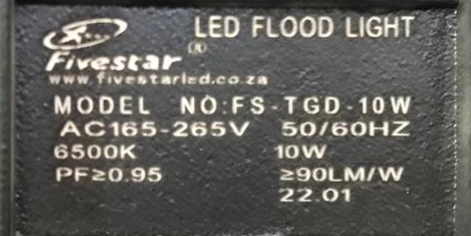 Fivestar 10w Auto-Day/Night Sensor Flood Light - Image 4