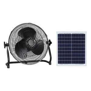 Fivestar -800 12-Inch Solar Rechargeable Desktop Fan Portable And Compact Design