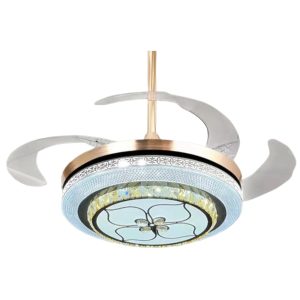 Fivestar  FL066 Ceiling Decorative Fancy Ceiling Fan Light  Retractable Ceiling Fan Light with Bluetooth Speaker