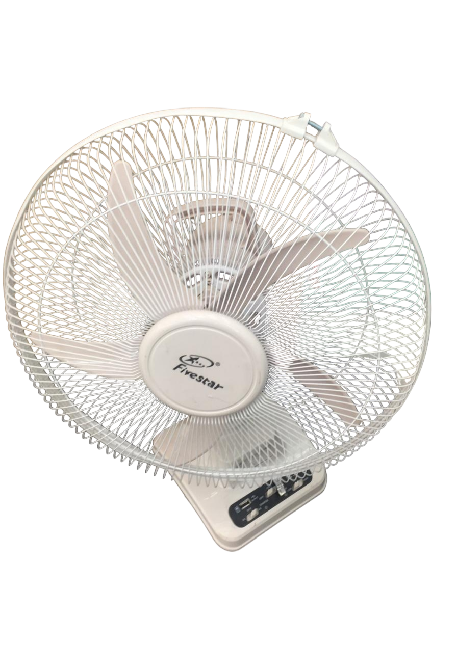 Fivestar -807 14-Inch 12V- USB Charging Adjustable Rechargeable Desk Fan Light - Image 4