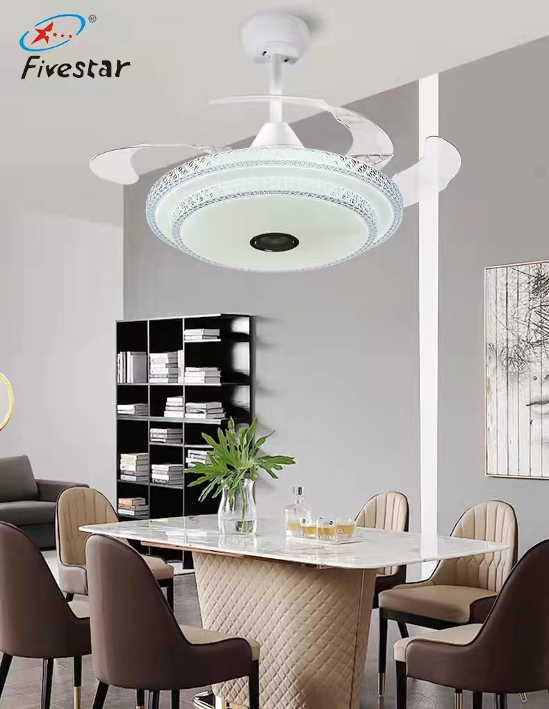 Fivestar FL-065 Ceiling Decorative Fancy Ceiling Fan Light with Remote Control 6 Wind Speed - Image 2