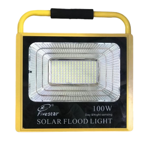 FS 100W Solar Rechargeable & Portable Outdoor LED Flood Light & Wireless Remote Control GT38