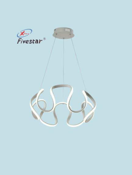 Fivestar CD 105 Pumpkin shape Interior decoration hanging lamp luxury modern silicone chandelier LED pendant Light