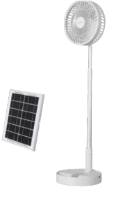 Fivestar  -801 Mini Desktop Solar Rechargeable Extendable Portable Fan With a USB Cable