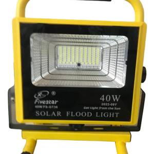 FS 40W Solar Rechargeable, Portable Outdoor  Flood Light With Wireless Remote Control GT36