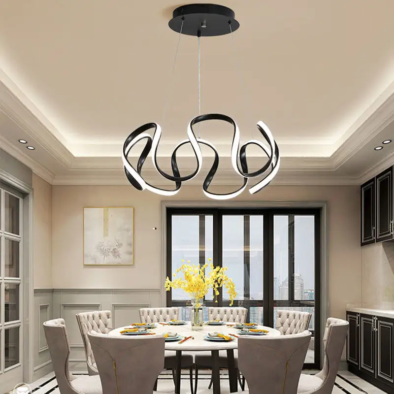 Fivestar CD 105 Pumpkin shape Interior decoration hanging lamp luxury modern silicone chandelier LED pendant Light - Image 3