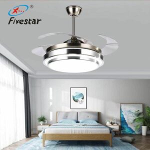 FS-FL074 Foldable Blades Ceiling Fan With Three Light Moods & Remote Control