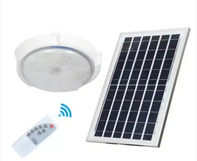 FS 300W LED Solar Ceiling Light With Rainproof And A Remote Control JL004 - Image 2