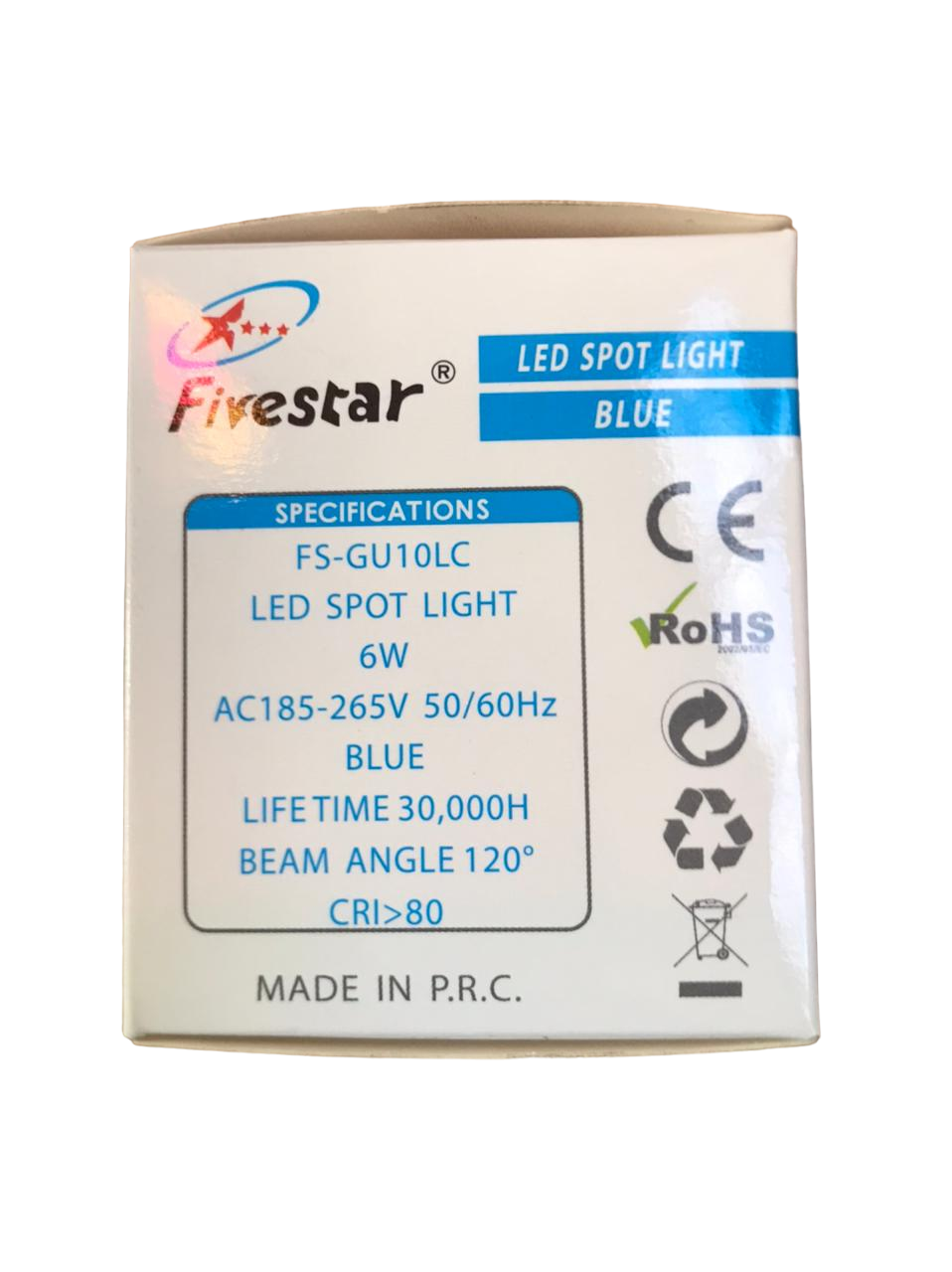 FS-GU10 LC 6w Blue LED Spot Light - Image 6