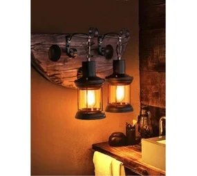 Fivestar CD69 Wall Lamp Double Head Industrial Rustic/Vintage