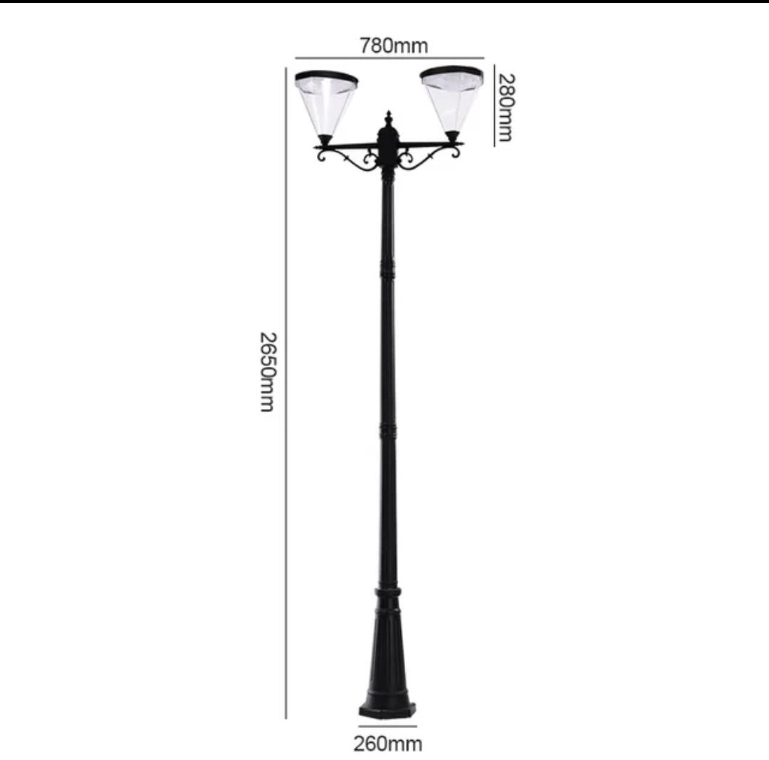 Fivestar ZC-TYD4505-2H 2.6m Solar Garden Light - Image 3