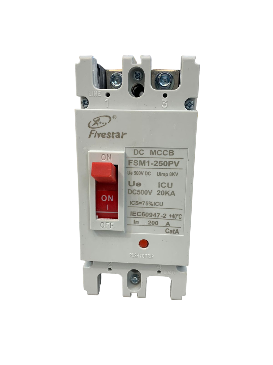 Fivestar FSM1-250PV 200A 2p DC Moulded Case Circuit Breaker - Image 3