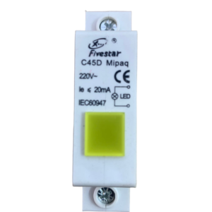 Fivestar C45D-18mm Yellow DIN Rail Indicator Light