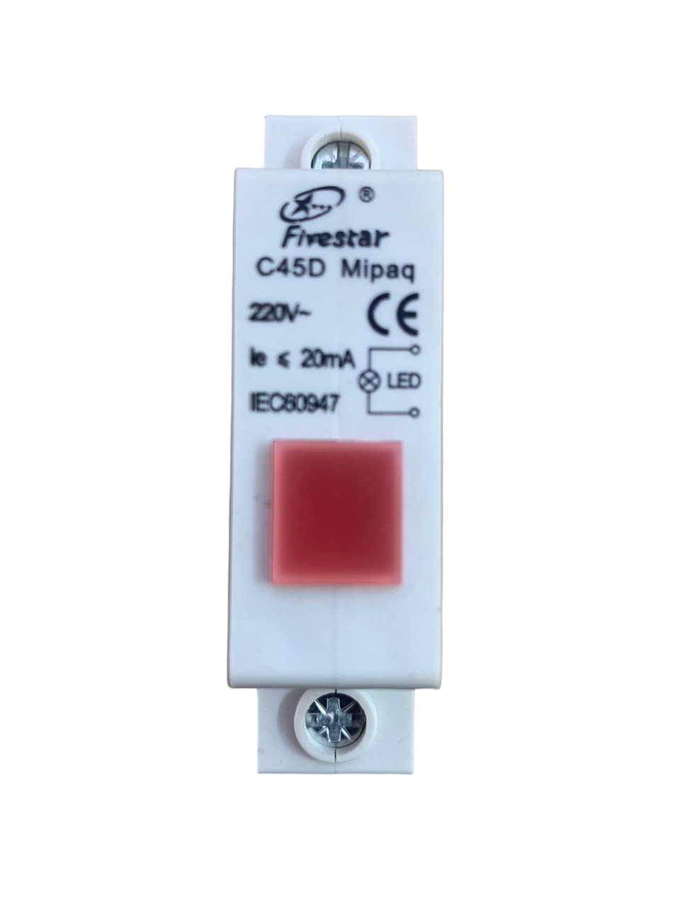 Fivestar C45D-18mm Red DIN Rail Indicator Light