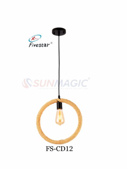 Fivestar CD12 Round Rope Pendant Light