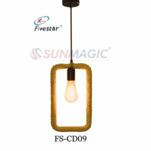 Fivestar- CD09 Rectangle Rope Pendant Light