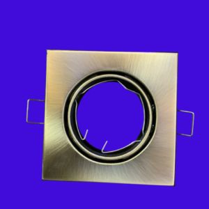 FS- NF004- GU10/MR16 Swivel Square Downlight Fitting- Brass Colour