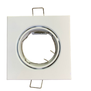 FS- NF004- GU10/MR16 Swivel Square Downlight Fitting- White Colour