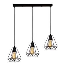 Fivestar- CD71 Black Triangle Metal Pendant Light With 3bulb(E27)