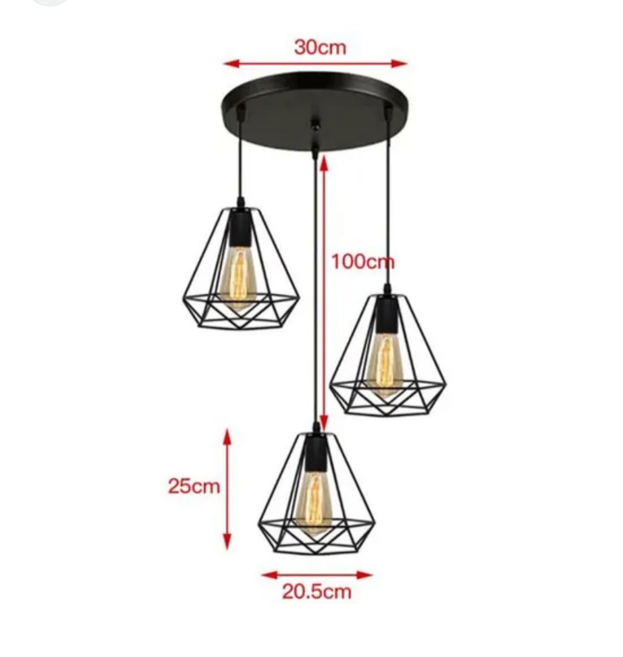 Fivestar- CD72 Three Hanging Pendant Light - Image 2