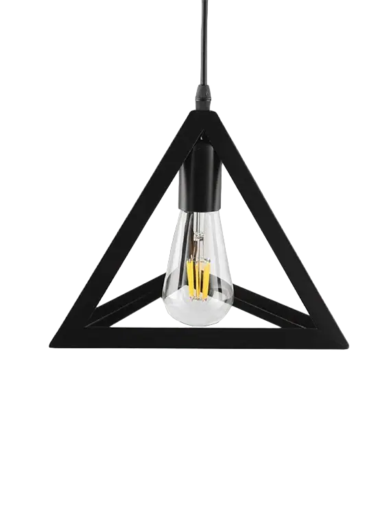 Fivestar- CD52- Metal Pyramid Pendant Light With Single Bulb(E27) - Image 2