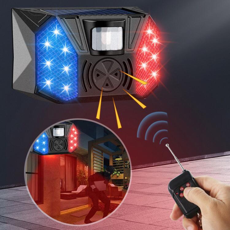 FS-N9116 Solar Intelligent Remote Control Alarm 129dB Loud Siren Motion Sensor will Detect Movement with in 5-8 Meters - Image 5