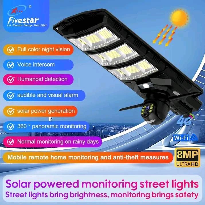 FS-SCM001- WiFi Solar Camera with 450w Solar Flood Light IP65(water proof) - Image 3
