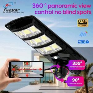 FS-SCM001- WiFi Solar Camera with 450w Solar Flood Light IP65(water proof)