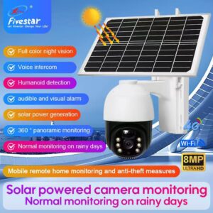 FS-SCM004 WiFi Solar Camera 8MP Ultra HD IP65 WaterProof