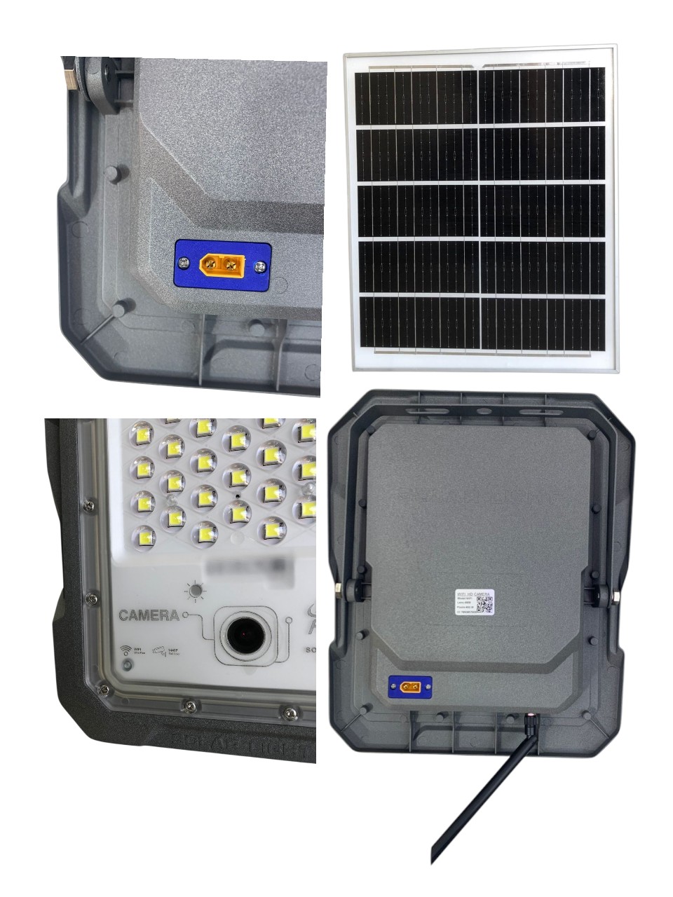 FS-BW800C 800W Solar Monitoring Flood Light With CCTV Camera Full HD 1440P Easy To Achieve Real-time Remote Viewing IP65 Waterproof - Image 2