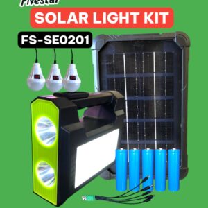 FS-SE0201 Solar Light Kit With 3 x 3w Bulb and Able to Charge a Phone