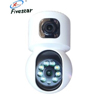 FS-SV-CAM-P01 WiFi Double Lens & Screen Intelligent Monitoring DC 12V Camera With 6MP Ultra HD IP66 Waterproof