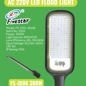 Fivestar- JD06 300w AC 200-260V LED Street Light with 90LM/W IP65 Waterproof
