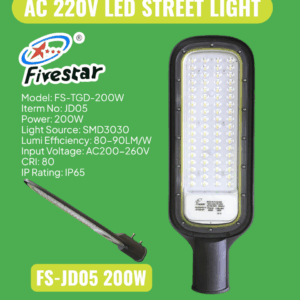 FS- JD05 200w AC 200-260V LED Street Light with 90LM/W IP65 Waterproof