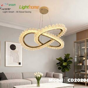 FS-CD20206 Modern Luxury LED Crystal Chandeliers Pandent Light Designed To Add a Touch of Sophistication And Style To Any Home Or Dining Room.