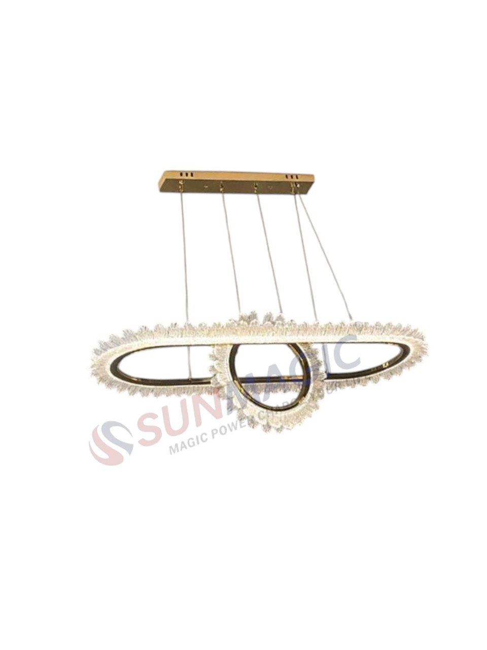 FS-CD20204 Modern Luxury LED Crystal Chandeliers Pandent Light Designed To Add a Touch of Sophistication And Style To Any Home Or Dining Room. - Image 4